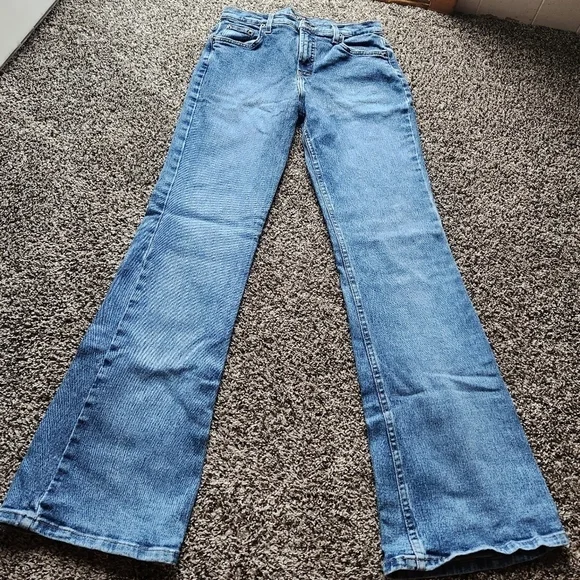 Like New Vintage Xhilaration Stretch High Waist Flare Jeans Size 13 - Picture 5 of 13